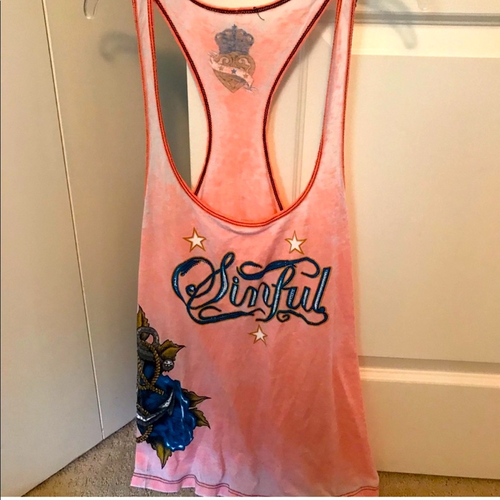 Large sinful tank top